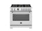 36 inch Dual Fuel Range, 6 Brass Burners and Cast Iron Griddle, Electric Self-Clean Oven
