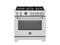 36 inch Dual Fuel Range, 6 Brass Burners and Cast Iron Griddle, Electric Self-Clean Oven