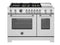 48 inch Dual Fuel Range, 6 Brass Burners and Griddle, Electric Self-Clean Oven