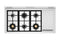 48 inch Dual Fuel Range, 6 Brass Burners and Griddle, Electric Self-Clean Oven