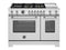 48 inch Dual Fuel Range, 6 Brass Burners and Griddle, Electric Self-Clean Oven