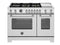 48 inch Dual Fuel Range, 6 Brass Burners and Griddle, Electric Self-Clean Oven