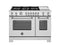48 inch Dual Fuel Range, 6 Burners and Griddle, Electric Oven