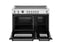 48 inch Induction Range, 6 Heating Zones and Cast Iron Griddle, Electric Self-Clean Oven