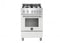 BERTAZZONI MAST244GASBIE 24" Master Series range - Gas oven - 4 aluminum burners White