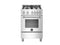 BERTAZZONI MAST244GASXE 24" Master Series range - Gas oven - 4 aluminum burners Stainless