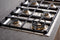 36 Drop-in Gas Cooktop 6 brass burners