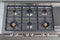 48 Gas Rangetop 6 brass burners + electric griddle