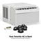 8,000 BTU DOE U-Shaped Smart Window Air Conditioner, for spaces up to 350 sq. ft.