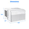8,000 BTU DOE U-Shaped Smart Window Air Conditioner, for spaces up to 350 sq. ft.