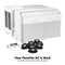 12,000 BTU DOE U-Shaped Smart Window Air Conditioner, for spaces up to 550 sq. ft.