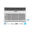 14,500 BTU Smart Window Air Conditioner with ComfortSense Remote, Cools up to 700 sq. ft.