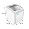 26 in. Display Ice Cream Freezer - 5.7 cu ft