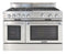 48″ Classic Chef Range 4 Open Burners / 24″ Grill LP
