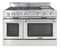 48″ Classic Chef Range 4 Open Burners / Grill / Griddle LP