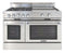 48″ Classic Chef Range 4 Open Burners / 24″ Griddle LP
