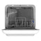 17" Portable Countertop Dishwasher with with Built-In Water Tank