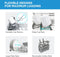 22" Portable Countertop Dishwasher with 6 Washing Cycles