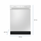 24" Front Control Dishwasher (White)