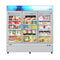 80 in. 3-Door Commercial Display Merchandiser Freezer 52 cu. ft. in White