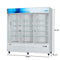 80 in. 3-Door Commercial Display Merchandiser Freezer 52 cu. ft. in White