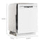 Front Control Dishwasher with PowerBlast® cycle and Heated Dry