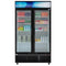 45 in. Two Glass Door Merchandiser Refrigerator - 35 Cu. Ft.