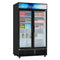 45 in. Two Glass Door Merchandiser Refrigerator - 35 Cu. Ft