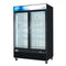 53 in. Commercial Merchandiser Refrigerator with Two Swinging Glass Doors,45 cu. ft. and LED Lighting in Black