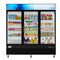 78 in. Three-Door Merchandiser Refrigerator - 53 Cu Ft