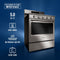 30-Inch Wide Freestanding Gas Range with Grill Mode and No Preheat Air Fry - 5.0 Cu. Ft.