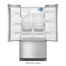 36-Inch Wide French Door Refrigerator with PowerCold® Feature - 25 Cu. Ft