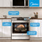 6.1 cu. ft. 5-Burner Smart Slide-In Gas Range with Air Fry Convection