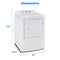 7 cu. ft. Front Load Electric Dryer