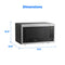 0.7 cu ft Countertop Microwave Oven