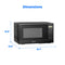 0.9 cu ft Countertop Microwave Oven