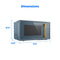 0.9 cu. ft. Countertop Microwave Oven (Midnight Blue)
