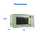 0.9 cu. ft. Countertop Microwave Oven (Sage Green)