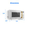 0.9 cu. ft. Countertop Microwave Oven (Milkshake)