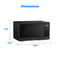 1.1 cu ft Countertop Microwave Oven