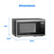 1.1 cu ft Countertop Microwave Oven