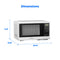 1.1 cu ft Countertop Microwave Oven