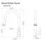 Monet Pull Down Single Handle Kitchen Faucet In Brushed Nickel