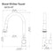 Autograph Edition Monet Pull Down Single Handle Kitchen Faucet In Champagne Bronze