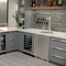 24-In Professional Built-In Single Zone Wine Refrigerator With Reversible Hinge