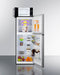 Microwave/Refrigerator-Freezer Combination with Allocator
