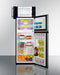 Microwave/Refrigerator-Freezer Combination with Allocator