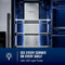 36-inch Wide Counter-Depth Side-by-Side Refrigerator with Arctic Blue Interior - 20.8 Cu. Ft.