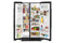 36-Inch Wide Side-by-Side Refrigerator with Exterior Ice and Water Dispenser - 25 Cu. Ft.