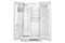 36-Inch Wide Side-by-Side Refrigerator with Exterior Ice and Water Dispenser - 25 Cu. Ft.